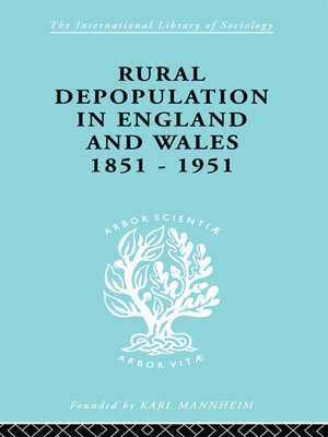 cover image of Rural Depopulation in England and Wales, 1851-1951